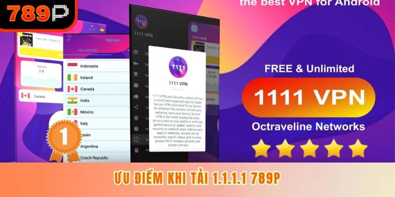 Ưu điểm khi tải 1.1.1.1 789P